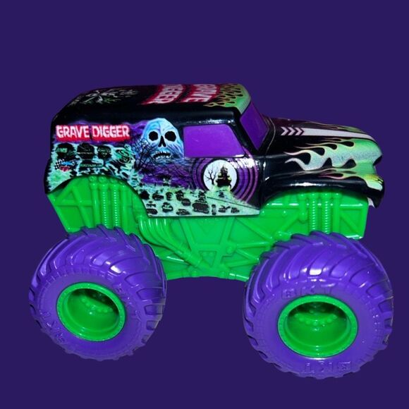 Mattel Monster Jam Rev Treadz Friction Motor Truck Rare Purple Tread 1:43 - Picture 4 of 5